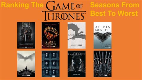 Game of Thrones Seasons Ranked from Worst to Best .